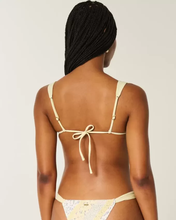 Smocked Over-the-Shoulder Triangle Bikini Top Smocked Over-the-Shoulder Triangle Bikini Top