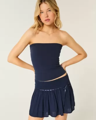 Smocked Tiered Mini Skort