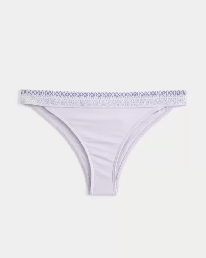 Smocked Waist High-Leg Cheekiest Bikini Bottom