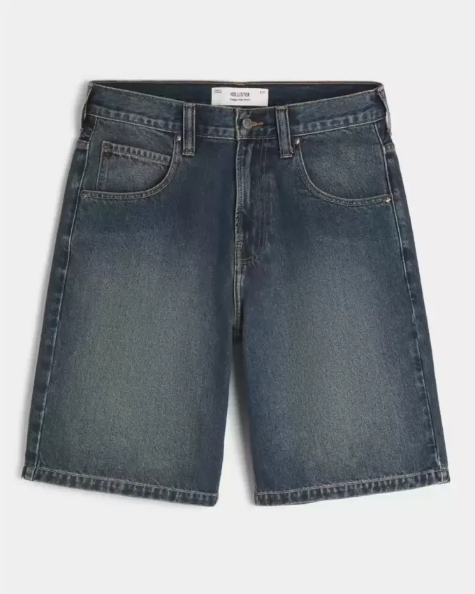 Snake Graphic Baggy Denim Shorts Snake Graphic Baggy Denim Shorts