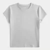 Soft Stretch Seamless Fabric Longline Baby Tee
