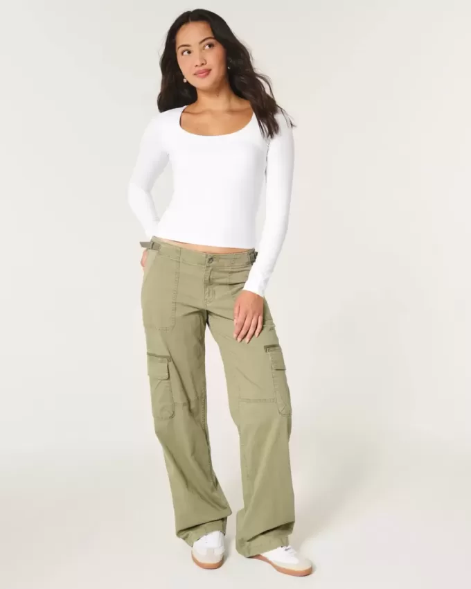 Soft Stretch Seamless Fabric Scoop Top