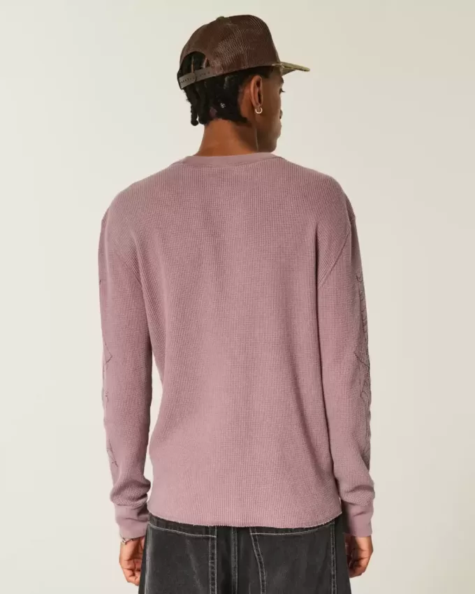 Spider Graphic Thermal Crew Shirt Spider Graphic Thermal Crew Shirt