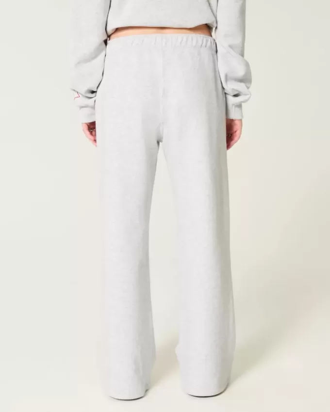 Sporty Graphic Wide-Leg Sweatpants Sporty Graphic Wide-Leg Sweatpants