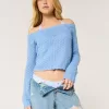 Stitchy Crochet-Style Off-the-Shoulder Sweater Stitchy Crochet-Style Off-the-Shoulder Sweater