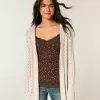 Stitchy Hooded No-Close Cardigan Stitchy Hooded No-Close Cardigan