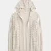 Stitchy Hooded No-Close Cardigan Stitchy Hooded No-Close Cardigan