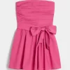 Strapless Bow Mini Dress Strapless Bow Mini Dress