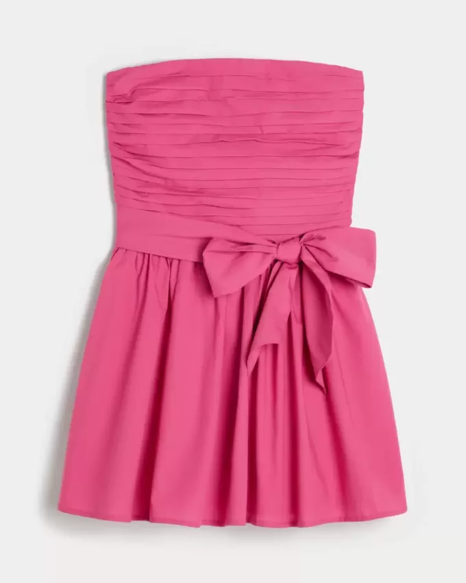 Strapless Bow Mini Dress Strapless Bow Mini Dress