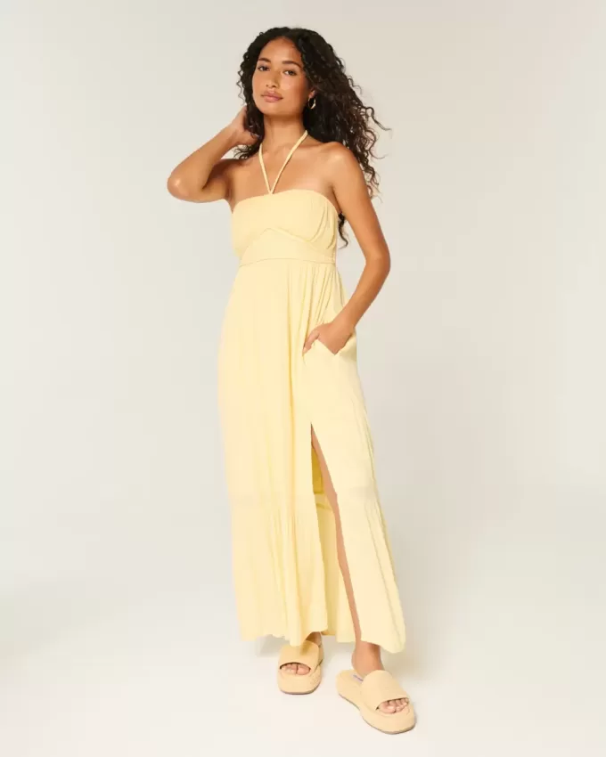 Strapless Braided Maxi Dress Strapless Braided Maxi Dress