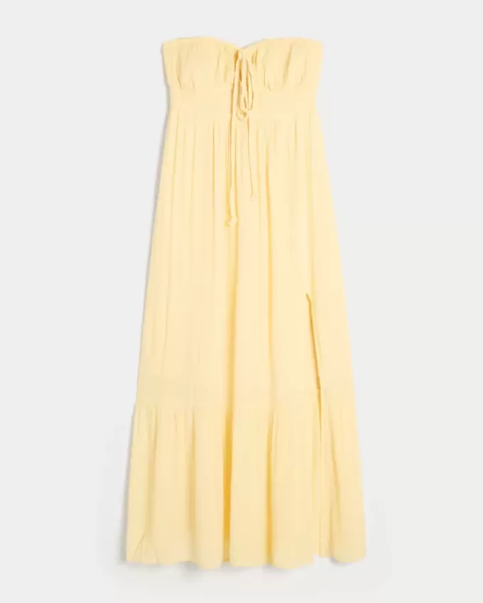 Strapless Braided Maxi Dress Strapless Braided Maxi Dress