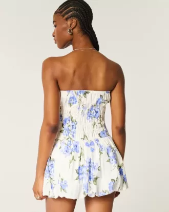 Strapless Bubble Mini Dress