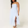 Strapless Embroidered Maxi Dress Strapless Embroidered Maxi Dress