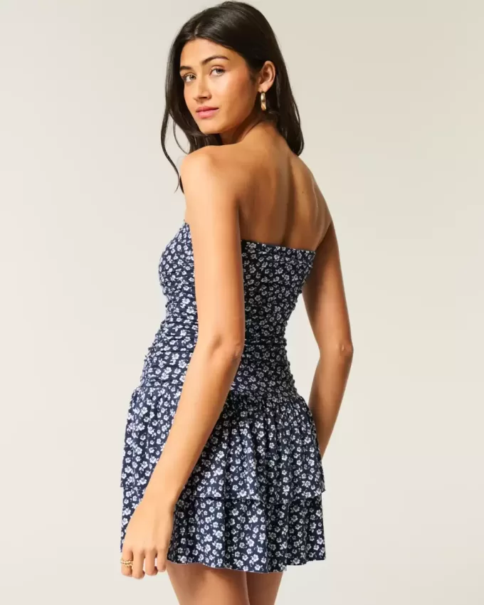 Strapless Knit Skort Dress Strapless Knit Skort Dress