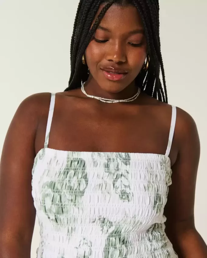 Strapless Smocked Bodice Mini Dress Strapless Smocked Bodice Mini Dress