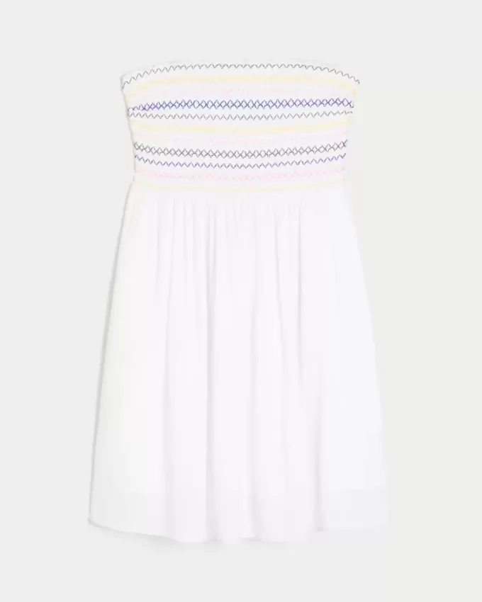 Strapless Smocked Mini Dress Strapless Smocked Mini Dress