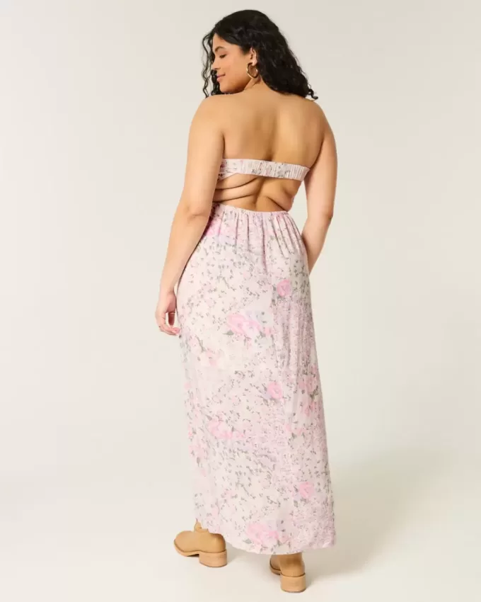Strapless Twist Bust Maxi Dress Strapless Twist Bust Maxi Dress