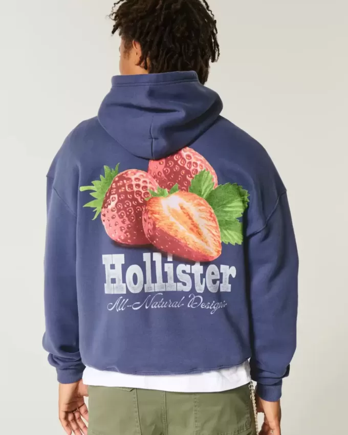 Strawberry Logo Graphic Hoodie Strawberry Logo Graphic Hoodie