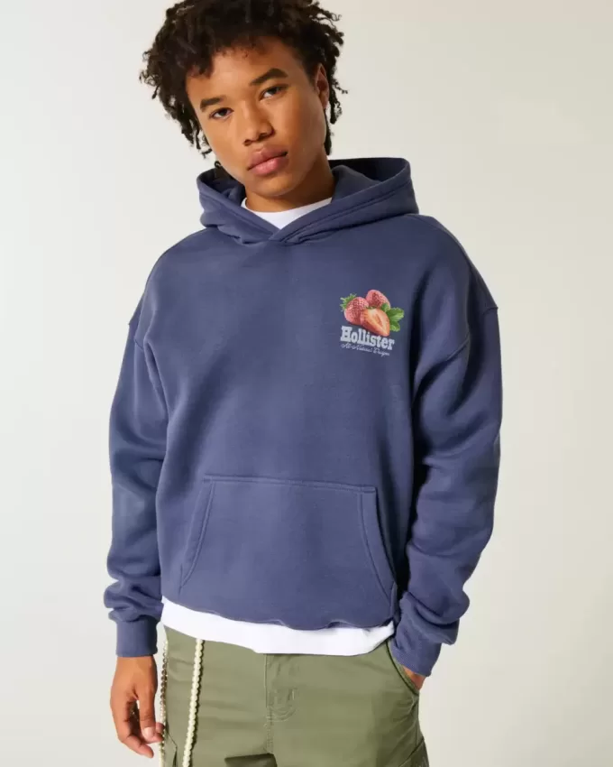 Strawberry Logo Graphic Hoodie Strawberry Logo Graphic Hoodie