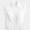 Stretch Poplin Embroidered Short-Sleeve Shirt Stretch Poplin Embroidered Short-Sleeve Shirt