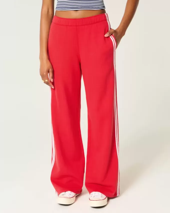 Striped Wide-Leg Sweatpants Striped Wide-Leg Sweatpants