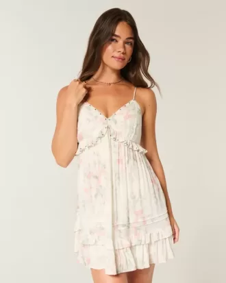 Studded Ruffle Mini Dress Studded Ruffle Mini Dress