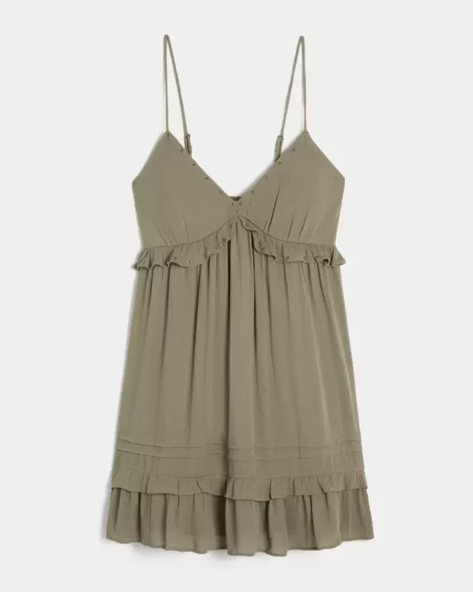 Studded Ruffle Mini Dress Studded Ruffle Mini Dress