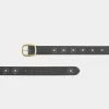 Sunburst Grommet Vegan Leather Belt