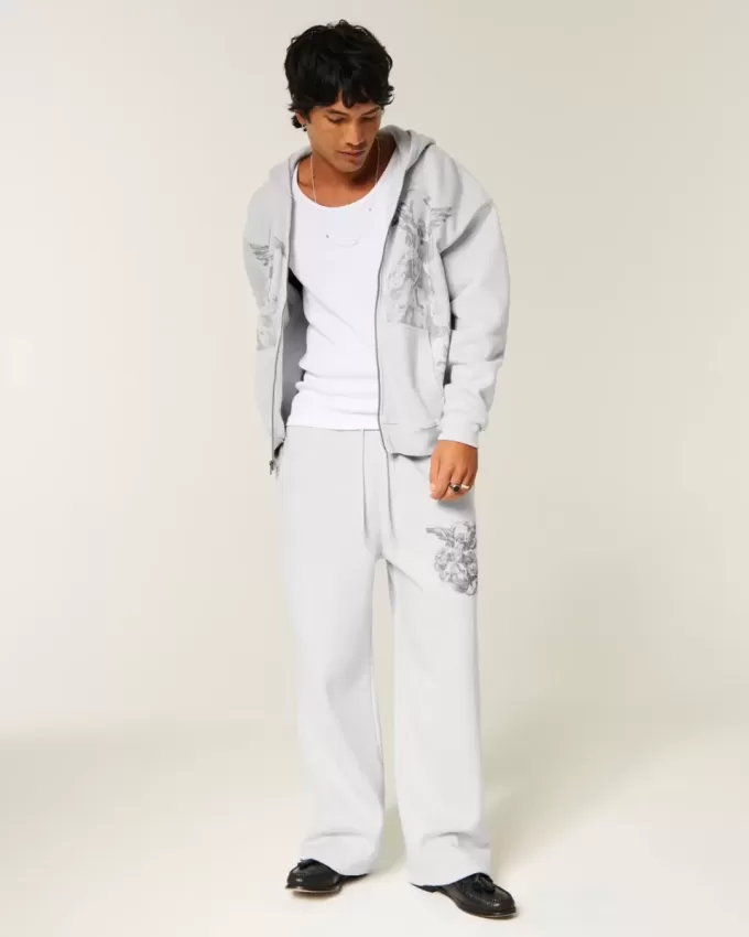 Super Baggy Angel Graphic Sweatpants Super Baggy Angel Graphic Sweatpants