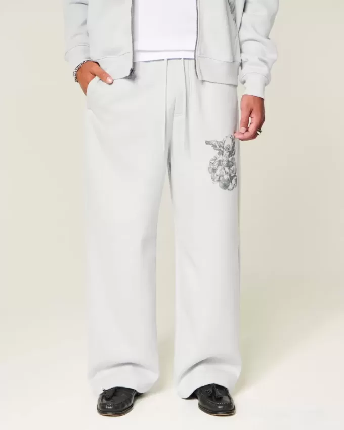 Super Baggy Angel Graphic Sweatpants Super Baggy Angel Graphic Sweatpants