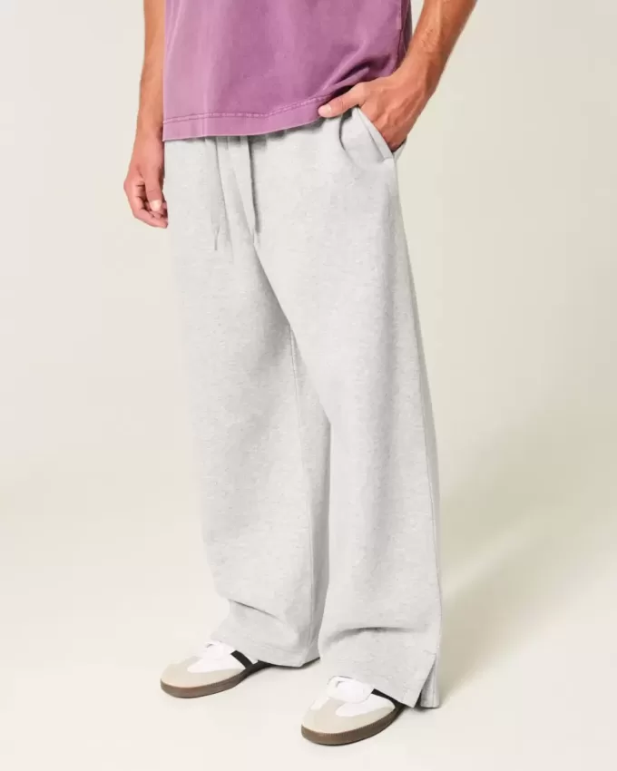 Super Baggy Y2K Split Hem Sweatpants Super Baggy Y2K Split Hem Sweatpants