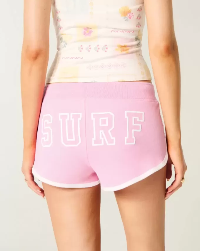 Surf Graphic Fleece Shortie Shorts Surf Graphic Fleece Shortie Shorts