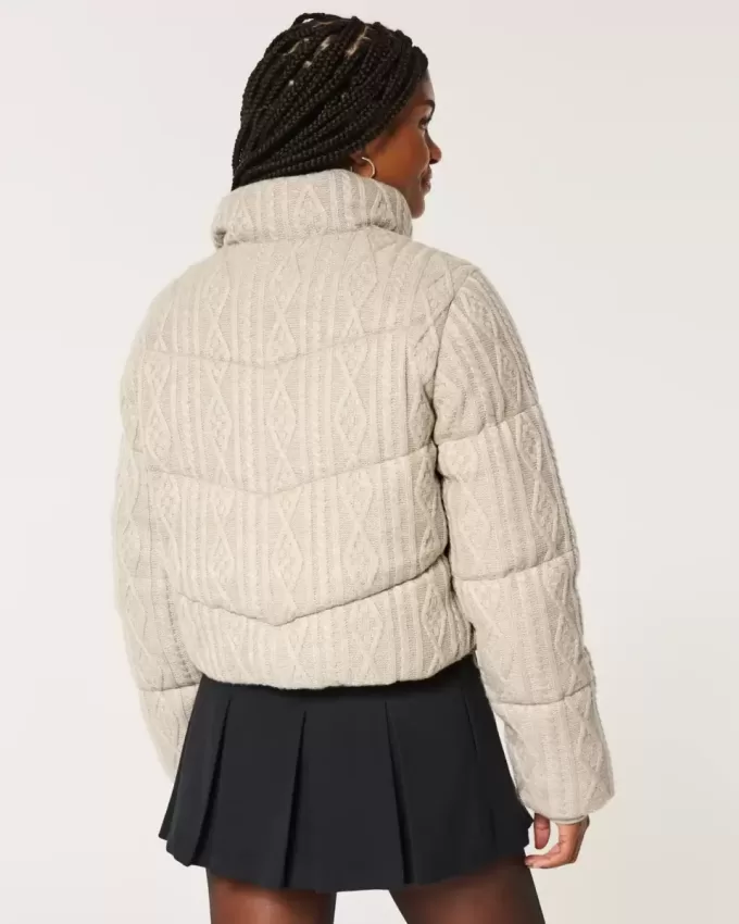 Sweater-Knit Mini Puffer Jacket Sweater-Knit Mini Puffer Jacket