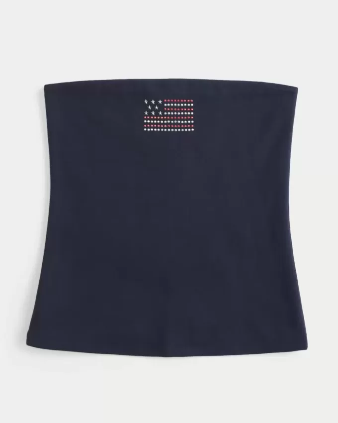 Taylor Shine Graphic Tube Top