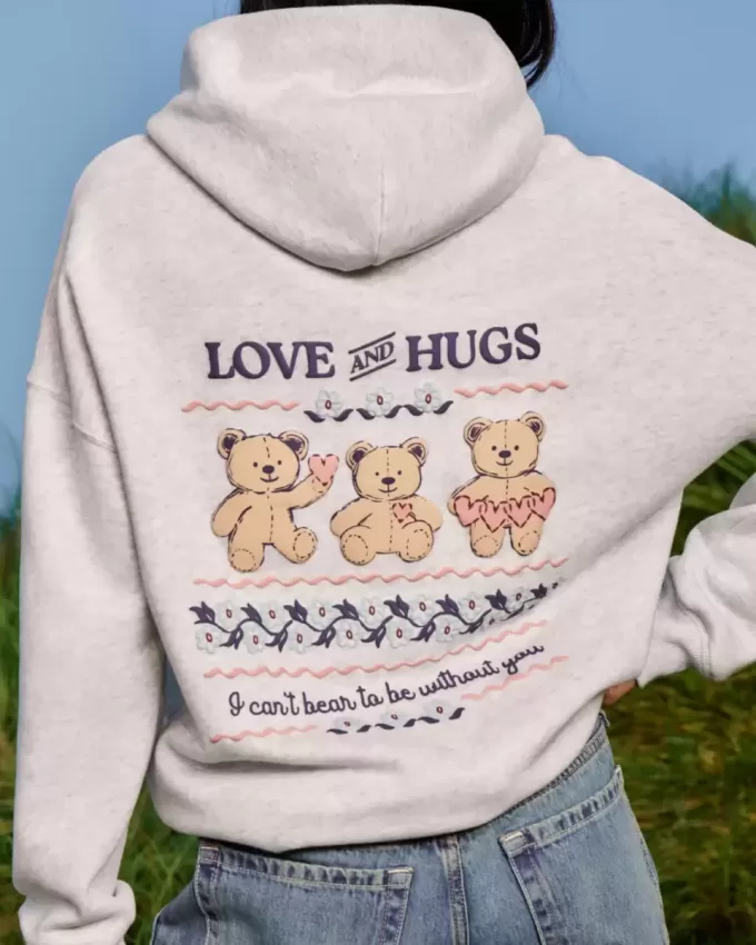 Teddy Bear Graphic Hoodie