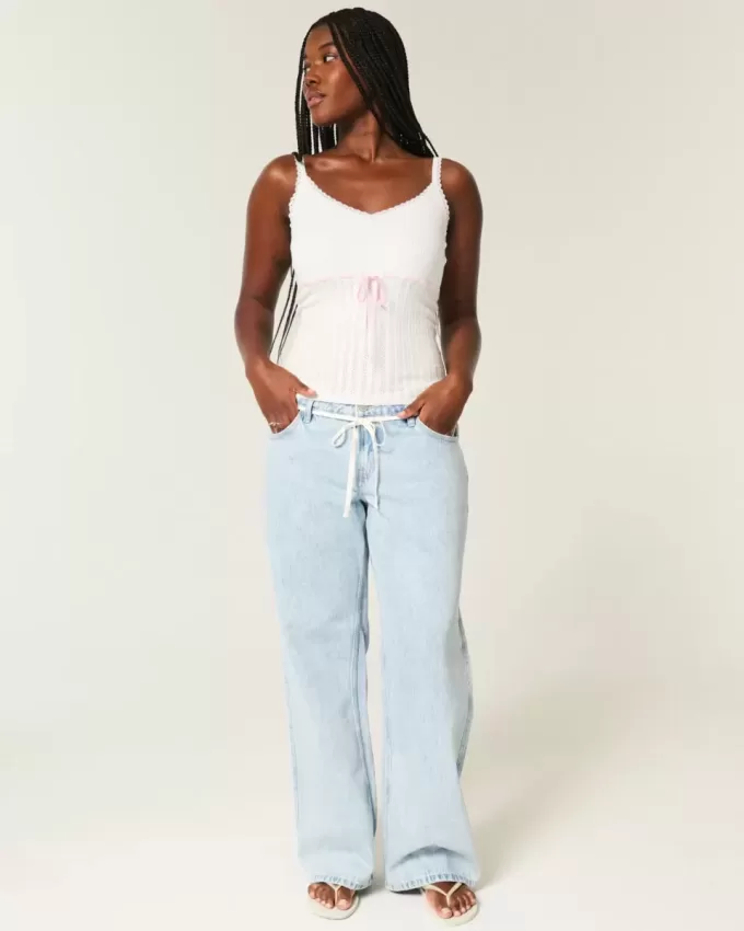 Tie-Front Sweater Tank