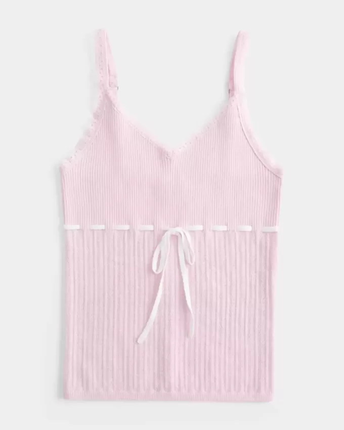 Tie-Front Sweater Tank