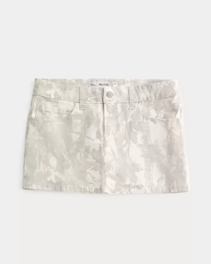 Twill Camo Mini Skirt