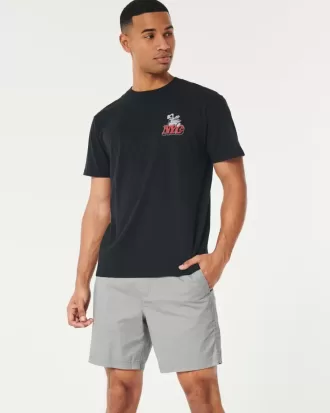 Twill Pull-On Shorts 7″