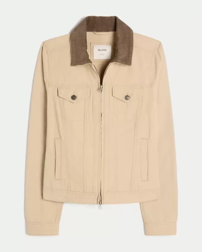 Twill Zip-Up Jacket Twill Zip-Up Jacket