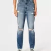 Ultra High-Rise Ripped Medium Wash Mom Jeans Ultra High-Rise Ripped Medium Wash Mom Jeans