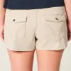 Ultra Low-Rise Khaki Twill Mini Shorts Ultra Low-Rise Khaki Twill Mini Shorts