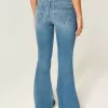 Ultra Low-Rise Medium Wash Flare Jeans Ultra Low-Rise Medium Wash Flare Jeans