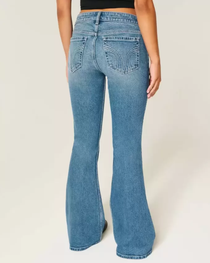 Ultra Low-Rise Medium Wash Flare Jeans Ultra Low-Rise Medium Wash Flare Jeans