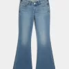 Ultra Low-Rise Medium Wash Flare Jeans Ultra Low-Rise Medium Wash Flare Jeans