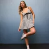 V-Neck Bubble Mini Dress V-Neck Bubble Mini Dress