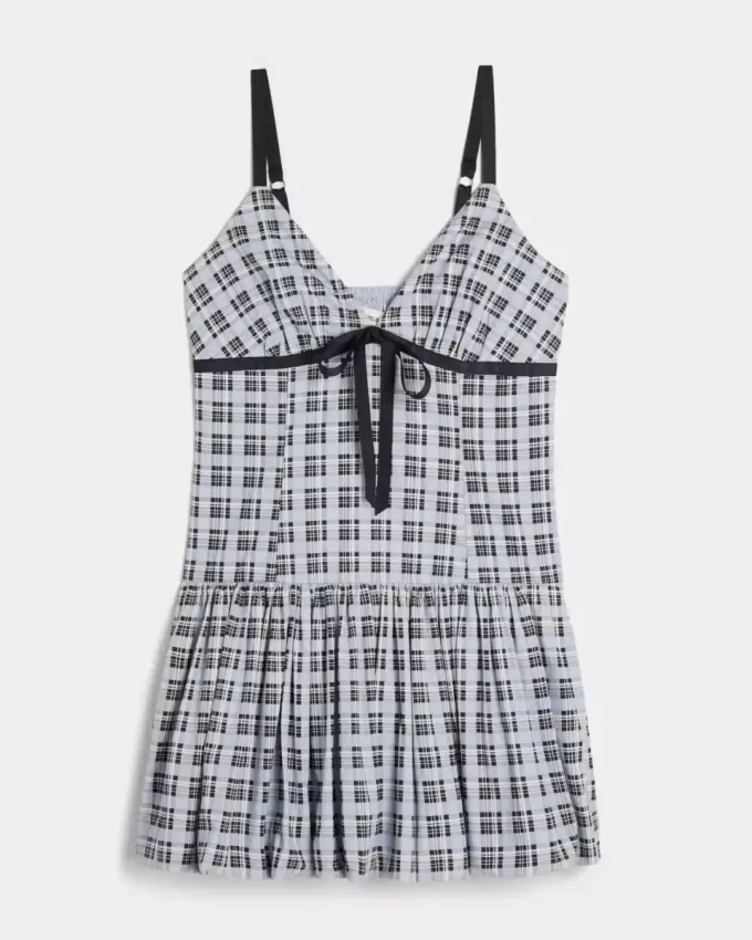 V-Neck Bubble Mini Dress V-Neck Bubble Mini Dress