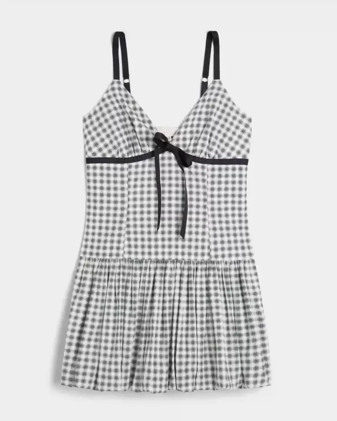 V-Neck Bubble Mini Dress V-Neck Bubble Mini Dress