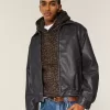 Vegan Leather Zip-Up Jacket Vegan Leather Zip-Up Jacket