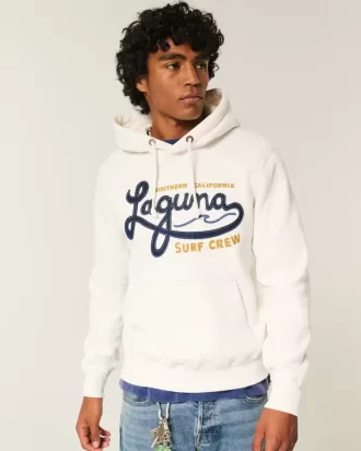 Waffle-Lined Laguna Graphic Surf Crew Graphic Hoodie